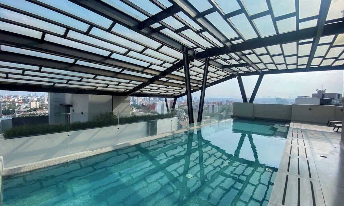 Colonia Roma Apartment | Amazing 3BR in Roma Norte w/pool gym and city view