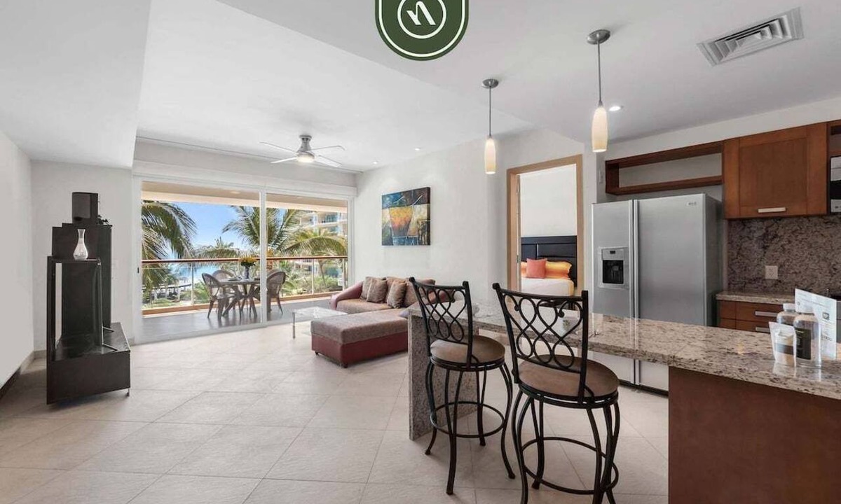 Flamingos Apartment | DelCanto TA303 | 2BR/2BA Oceanfront in Nuevo Vallarta