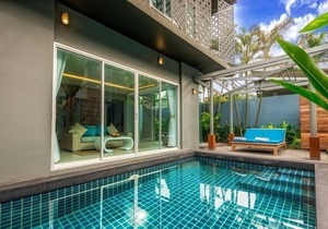Duplex One Bedroom Pool Villa NR in Tambon Chalong
