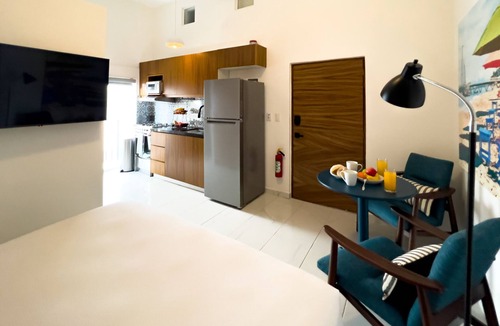 Colonia 5 de Diciembre Apartment | Casa Loro Azul PV Unit 6 NEW with Rooftop pool 1BD Studio for rent in 5 de Dicie