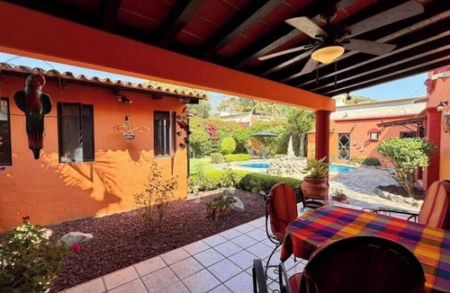 Ajijic House | CASA MANDERINA nnBeautiful private garden area with large heated pool.
