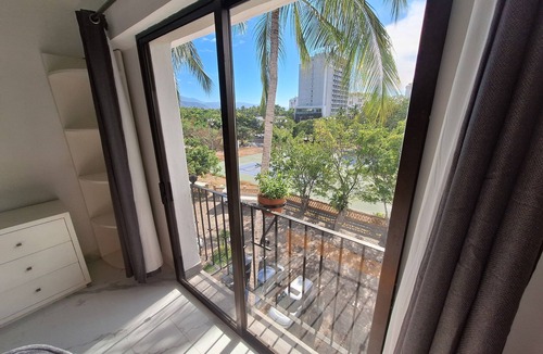 Fluvial Vallarta Apartment | Cozy PH Studio with kitchenette AC/WIFI Jacuzzi tub in charming Puerto Vallarta