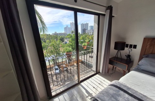 Fluvial Vallarta Apartment | Cozy PH Studio with kitchenette AC/WIFI Jacuzzi tub in charming Puerto Vallarta