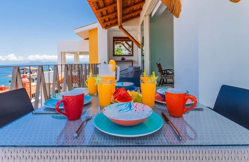 Amapas Condo | Spectacular Penthouse with open Ocean Views! 1BD Penthouse for rent in Amapas, Puerto vallarta