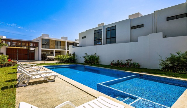 3BR/2.5BA Porto Residencial in Nuevo Nayarit, near ocean, pool, patio, WiFi