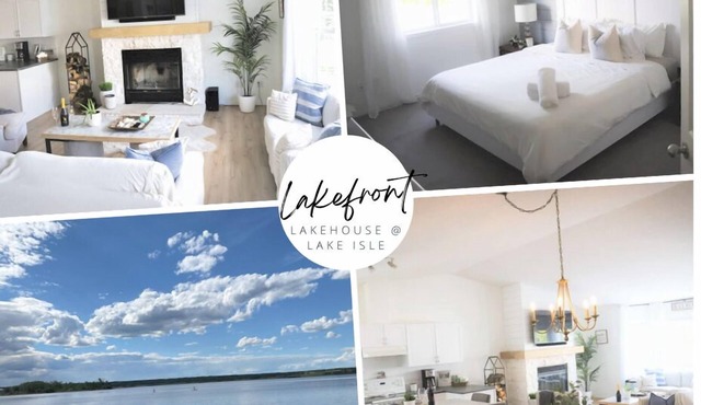 Gorgeous Lakefront Cottage, Private beach & Ice Fishing Shack🎣 45 min from Edm in Gainford
