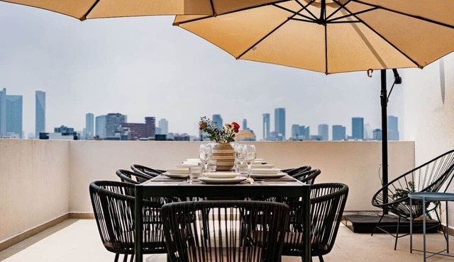 Group Friendly | Private Terrace & BBQ in Roma Sur