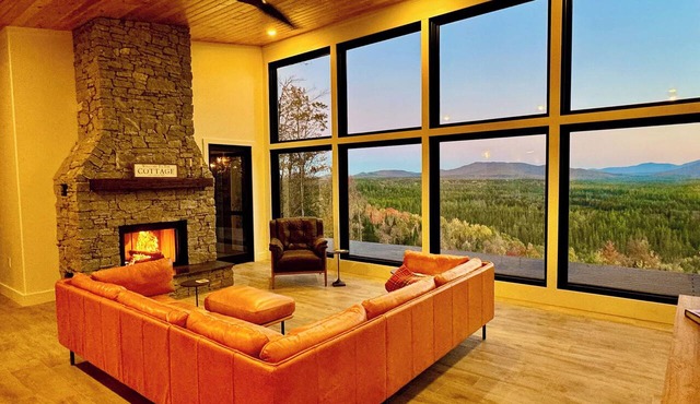 Modern Adirondack Cottage with Majestic Mountain Views in Owls Head