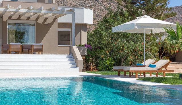 Modern Luxury Villa*65sqm Private pool*Short Walk to a Wonderful Sandy Beach. in chania