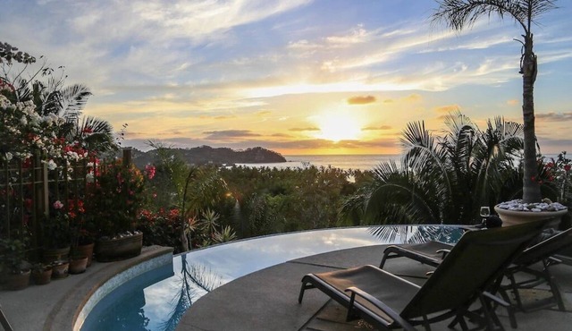 Spectacular views in gated, north side property. Easy access to town.