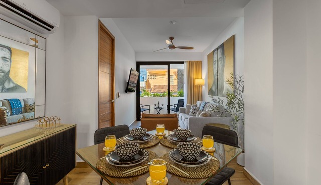 Stylish 1bd condo, ground floor and rooftop! 1BD Condo for rent in Versalles, Pu