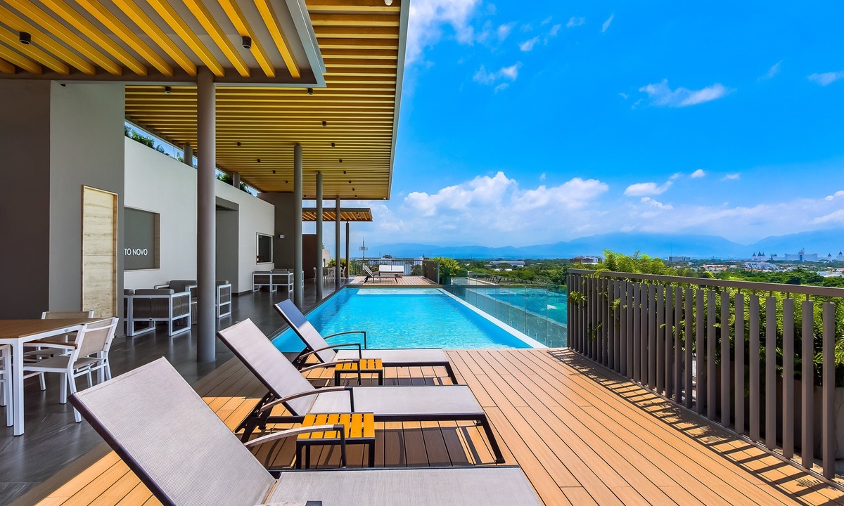 Nuevo Vallarta Apartment | 5th-floor apt Near the Ocean With Infinity Rooftop Pool, Balcony, Washer/dryer