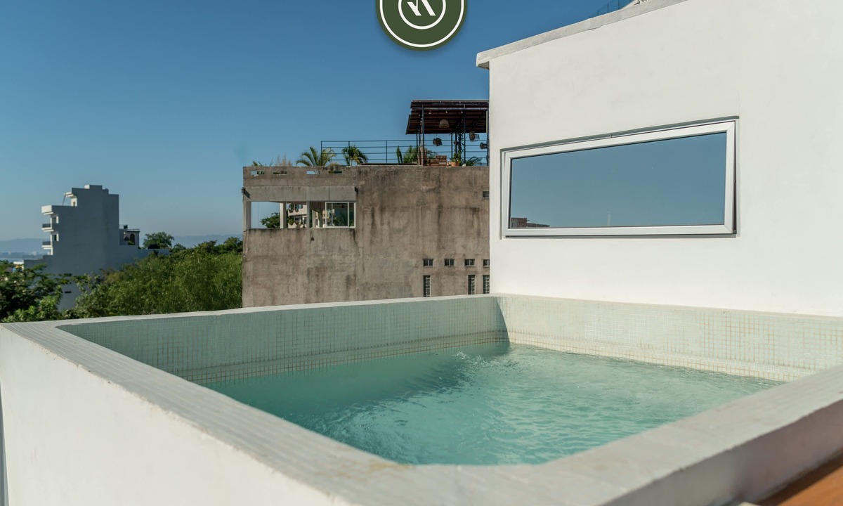 Downtown Puerto Vallarta Apartment | The Ava 14 3 BR Condo - Private Terrace and Pool - Oceanview
