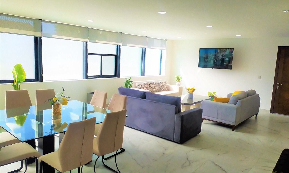 Puebla Apartment | Moderno Departamento en Cholula, Puebla. Ideal Para Familias o Para Trabajo