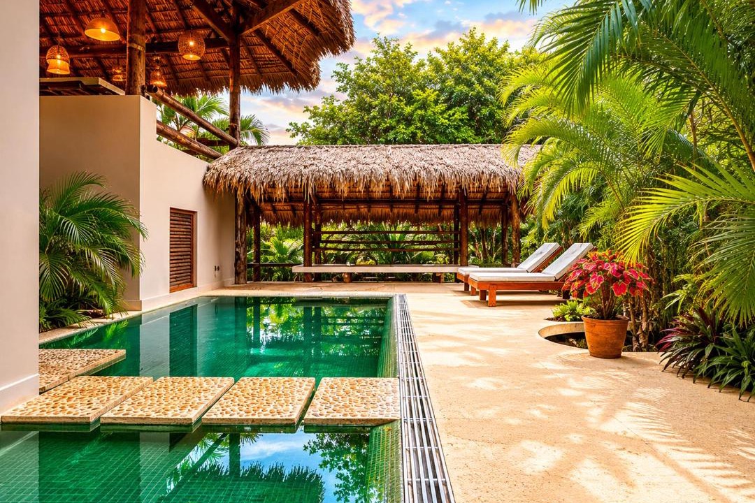 Barra de Colotepec Villa | Casa KUUL, elegant fusion of house and garden.