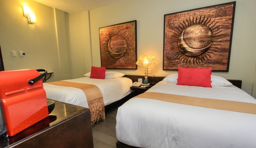 Deluxe Room, 2 Double Beds, Garden View