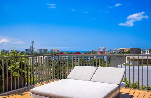 Nuevo Vallarta Apartment | 5th-floor apt Near the Ocean With Infinity Rooftop Pool, Balcony, Washer/dryer