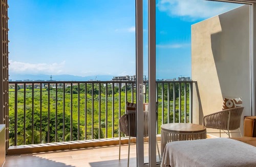 Nuevo Vallarta Apartment | 5th-floor apt Near the Ocean With Infinity Rooftop Pool, Balcony, Washer/dryer