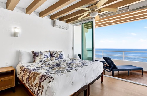 Amapas Apartment | Stylish Coastal Condo With Pool, Private Balcony & Stunning Ocean Views