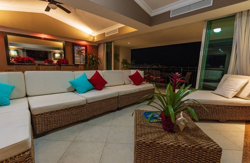 South Hotel Zone Condo | 4 BDR/4 Bath Ocean front Condo at Grand Venetian, Puerto Vallarta