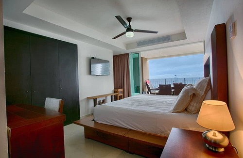South Hotel Zone Condo | Beachfront 1BR | 5 Pools + Gym + Balcony Views