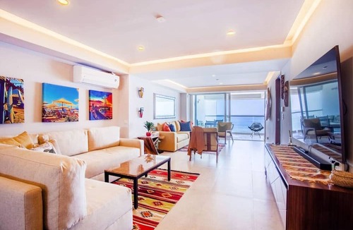 Las Glorias Apartment | Luxury 2BR Beachfront Escape | Stunning Views from Private Balconies