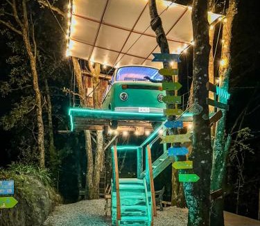 Mineral del Chico Apartment | Biciting Combi Love Glamping with Jacuzzi and Views