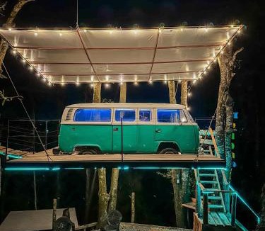 Mineral del Chico Apartment | Biciting Combi Love Glamping with Jacuzzi and Views