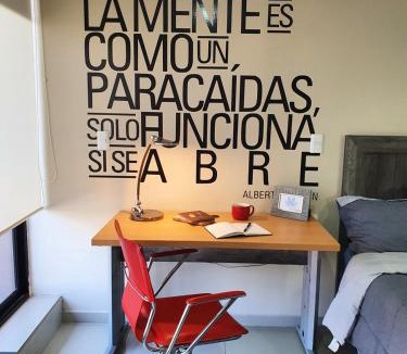 Ciudad Lopez Mateos Apartment | S04 SUITE KING Premium TEC CEM con Cocineta WiFi Balcón Parking Terraza