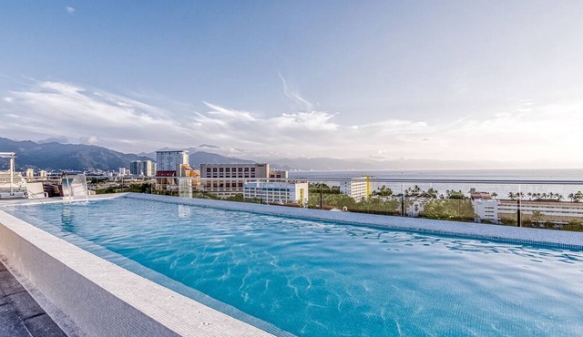 Nautico Condo # 9C | Scenic Puerto Vallarta condo with rooftop pool access